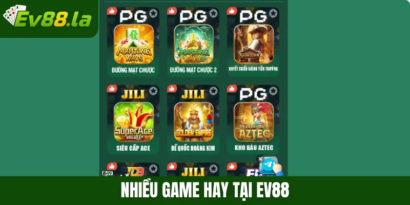 Nhiều game hay tại Ev88